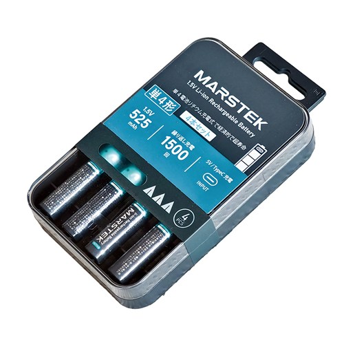 SD-7018CB USB-C充電対応の単4リチウムイオン電池、繰り返し使えて液漏れなしで安心。高出力1.5V