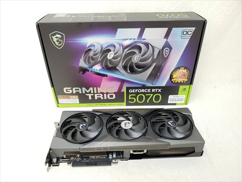 [保証確認] GeForce RTX 5070 12G GAMING TRIO OC 各サイトで併売につき売切れのさいはご容赦願います。