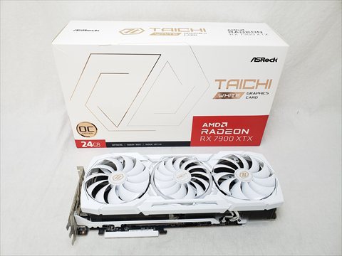 [保証確認] Radeon RX 7900 XTX Taichi White 24GB OC RX7900XTX TCW 24GO 各サイトで併売につき売切れのさいはご容赦願います。