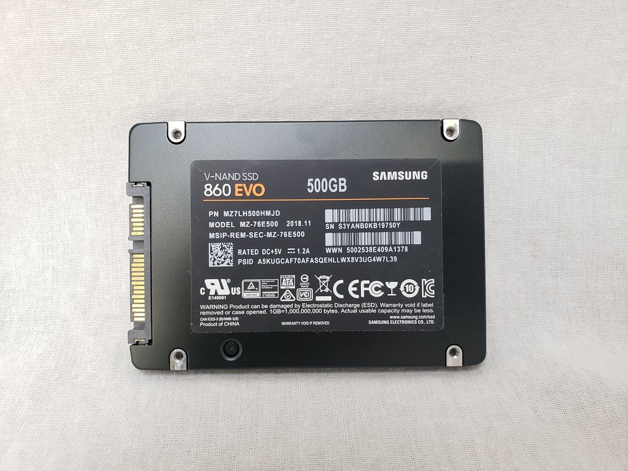 860 EVO MZ-76E500 各サイトで併売につき売切れのさいはご容赦願います