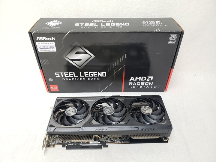 RX 9070 XT STEEL LEGEND DARK 16GB (RX9070XT SLD 16G) 各サイトで併売につき売切れのさいはご容赦願います。