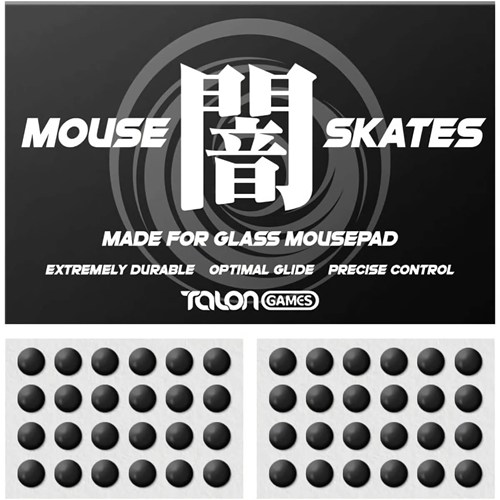 TALONGAMES 闇シリーズ 汎用 6mm マウスソール 円形  48PCS（クロスマウスパッド専用） ☆6個まで￥250ネコポス対応可能！