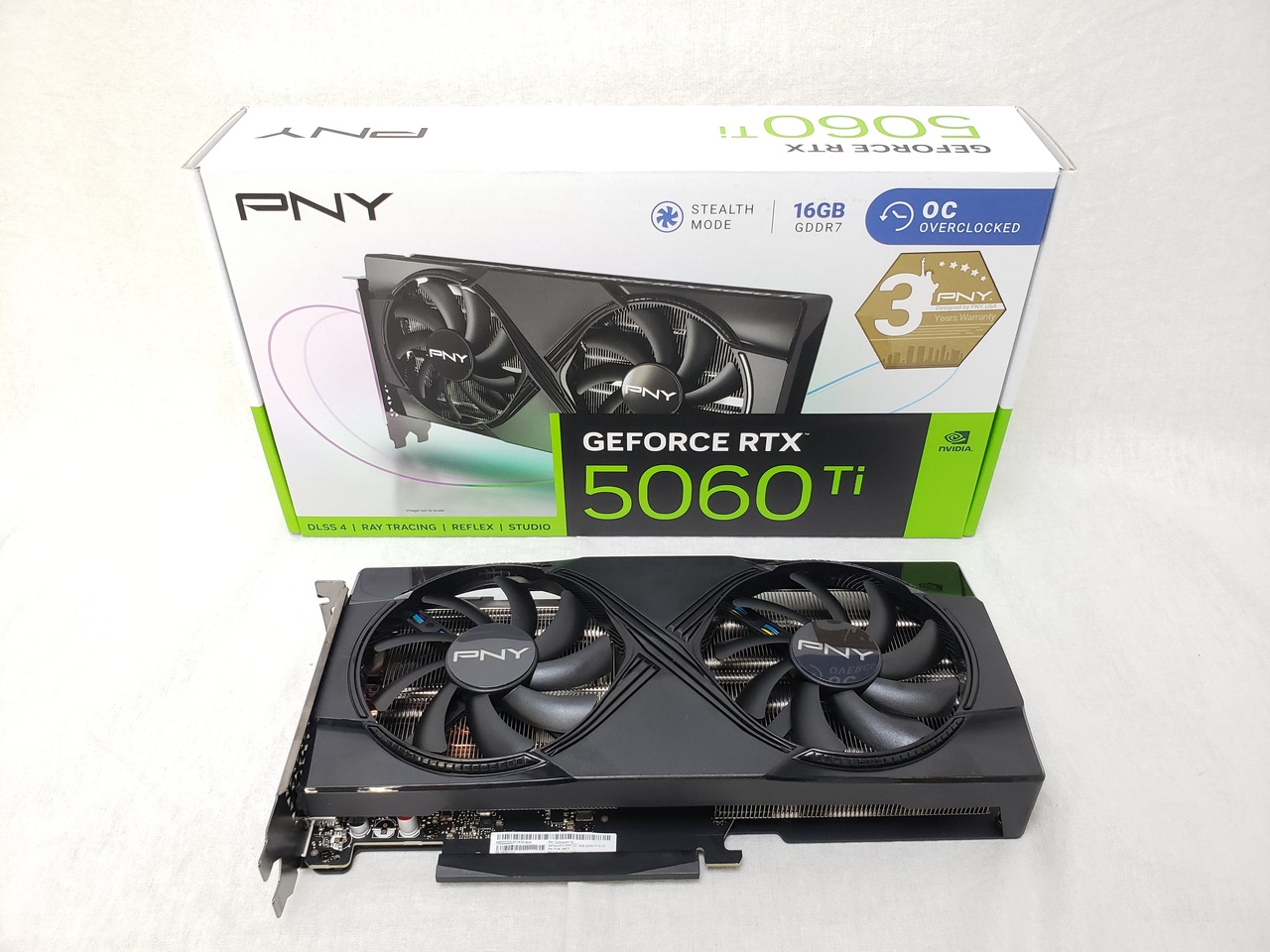 VCG5060T16DFXPB1-O PNY GeFORCE RTX 5060 Ti 16GB Overclocked