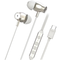 ACR-ACX2ANC PWH（プラチナホワイト） Type-C　有線 ノイズキャンセリング イヤホン