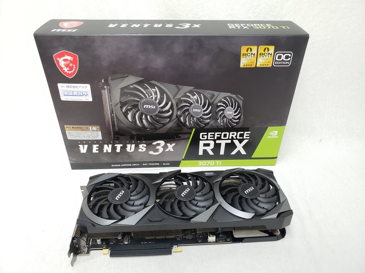 GeForce RTX 3070 Ti VENTUS 3X 8G OC 各サイトで併売につき売切れのさいはご容赦願います。