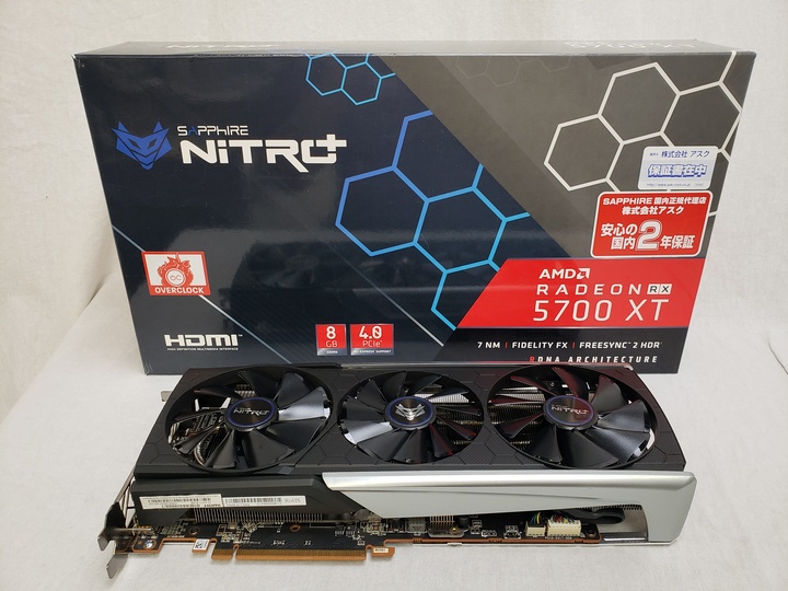 SAPPHIRE NITRO+ RADEON RX 5700 XT 8G GDDR6 OC (UEFI) SAP-RX5700XTNITROP8GOC/11293-03-40G 各サイトで併売につき売切れのさいはご容赦願います。