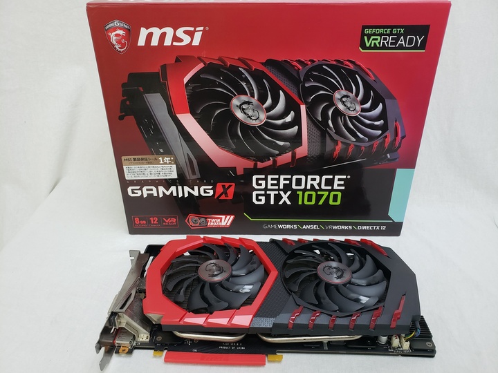 GeForce GTX 1070 GAMING X 8G 各サイトで併売につき売切れのさいはご容赦願います。