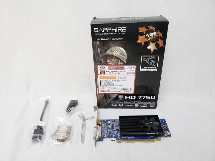 11202-10-20G/SAHD775-1GD5LP (HD7750 1G GDDR5 PCI-E MICRO HDMI / DVI-I / MINI DP LP) 各サイトで併売につき売切れのさいはご容赦願います。