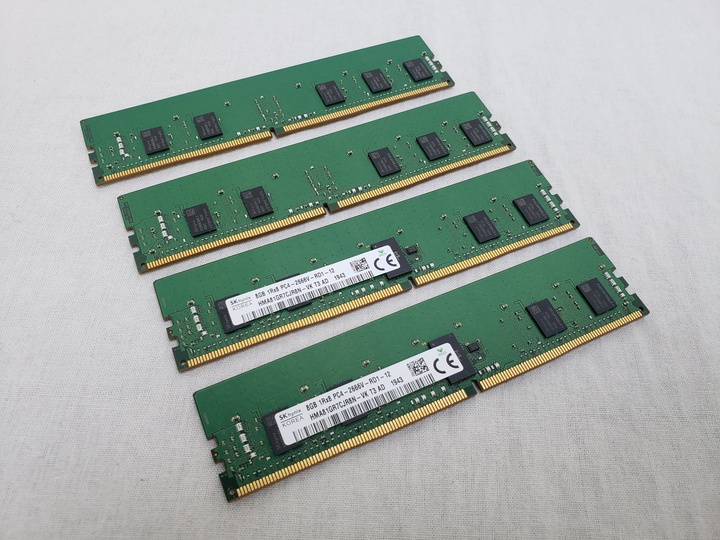 PC4-21300(DDR4 2666) 8GB x4 Registered ECC [HMA81GR7CJR8N] 各