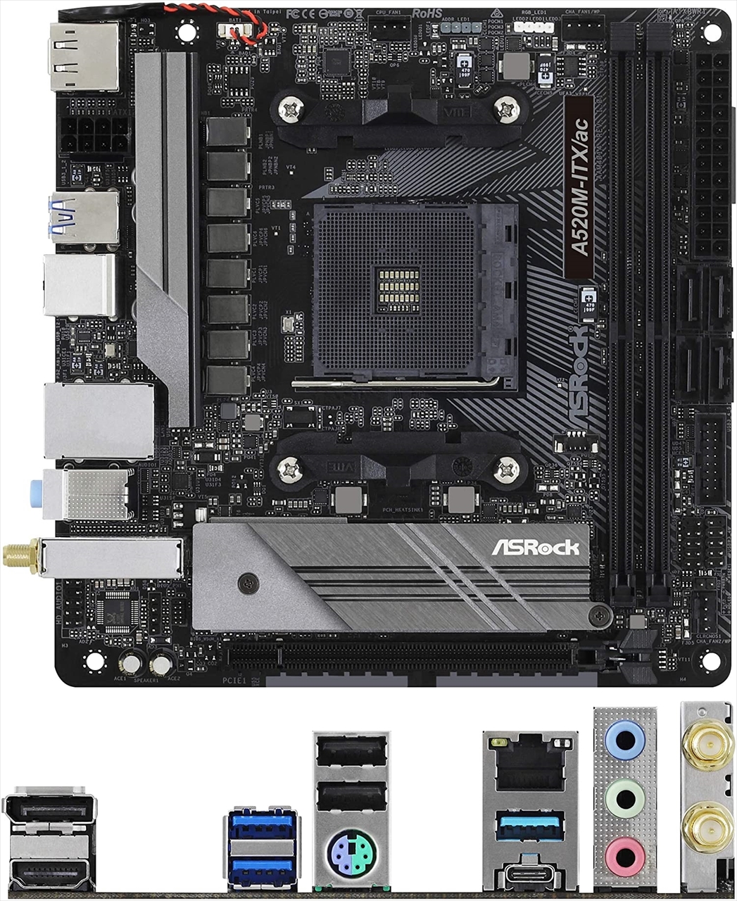 A520M-ITX/ac | Mini-ITX | AMD SocketAM4 | マザーボード | PCパーツ