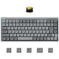 J9-MH4-JIS J9 QMK ワイヤレス・メカニカルキーボード-White LED - JIS配列（かな印字あり）（テンキーレス） /Keychron Milk POMロープロファイルメカニカルスイッチ（ホットスワップ）バナナ軸/ PBTダブルショットキーキャップ