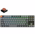 K1M-H6V-JIS K1 Max QMK/VIA ワイヤレス カスタム・メカニカルキーボード - RGB - JIS配列（かな印字なし）（テンキーレス） /KeychronロープロファイルSilent（静音）赤軸（ホットスワップ）/ PBTダブルショットキーキャップ