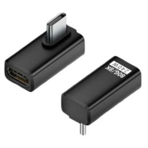 LAD-U4LCMCF240B USB4 Type-C変換コネクタ 240W L型 Bタイプ