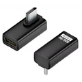 LAD-U4LCMCF240B USB4 Type-C変換コネクタ 240W L型 Bタイプ