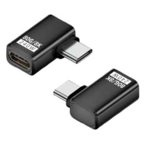 LAD-U4LCMCF240C USB4 Type-C変換コネクタ 240W L型 Cタイプ