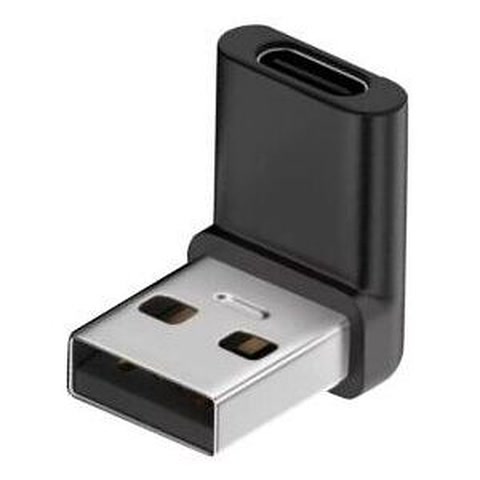 LAD-U3AMCF90L USB 3.2 L型変換コネクタ USB-A オス ⇔ Type-C メス