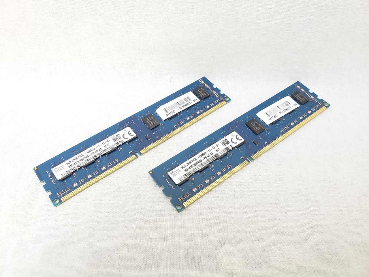 【中古】DDR3-1600(PC3-12800) 8GB 8枚 計64GB PC3L-12800(DDR3L 1600) 8GB x2 /バルク 各サイトで併売につき売切れの