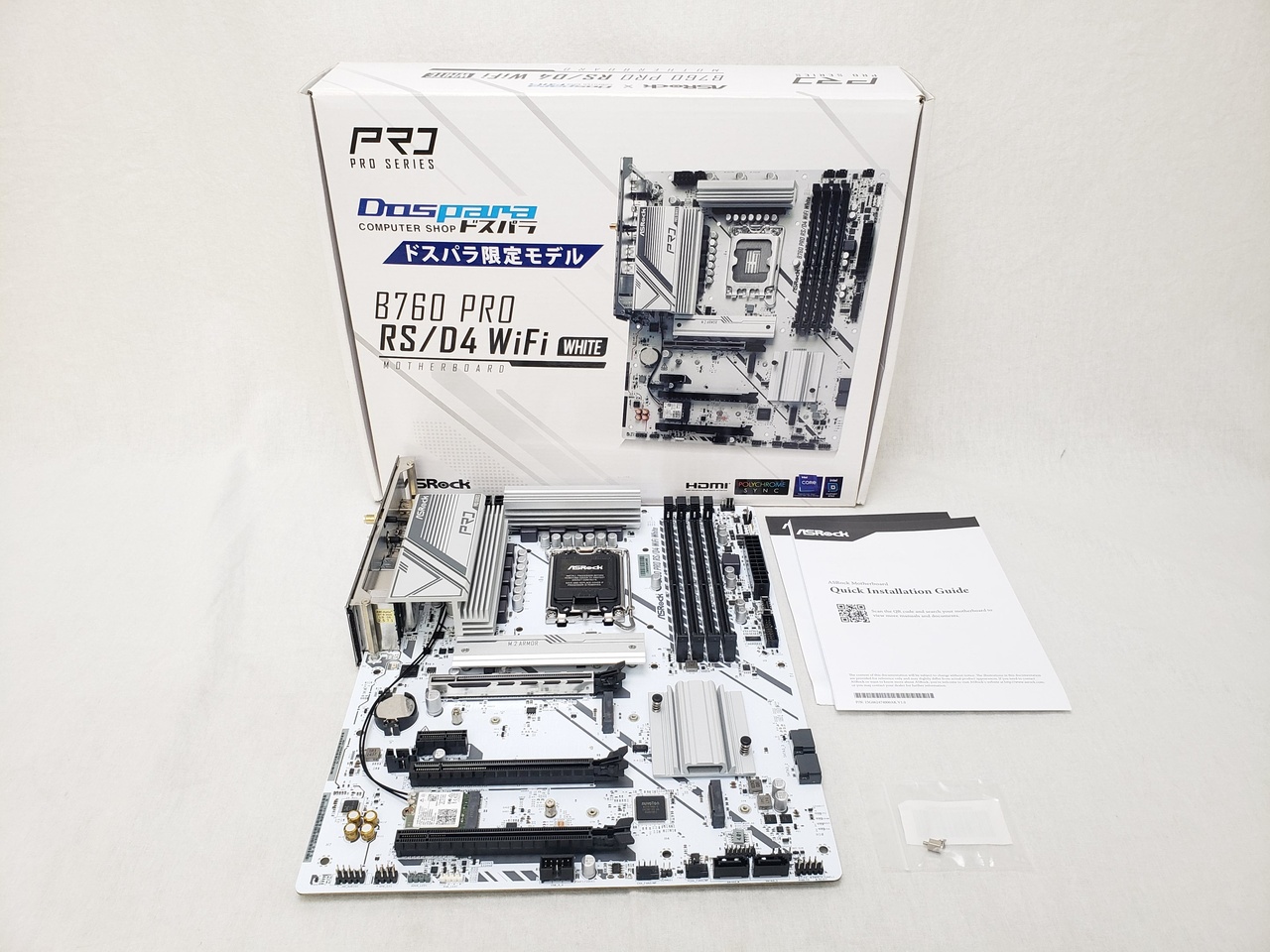 B760 Pro RS/D4 WiFi White 各サイトで併売につき売切れのさいはご容赦