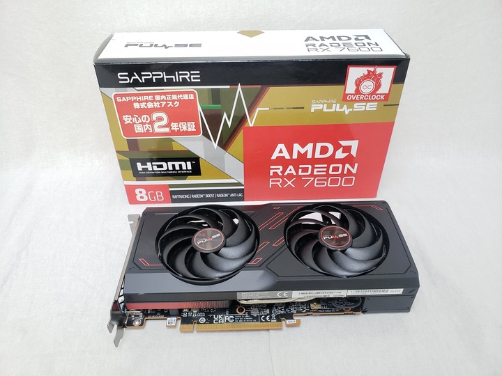 SAP-PULSERX7600-8GB/11324-01-20G SAPPHIRE PULSE RADEON RX 7600 GAMING 8GB GDDR6 各サイトで併売につき売切れのさいはご容赦願います。