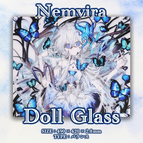 Nemvira Gaming Doll ガラスマウスパッド
