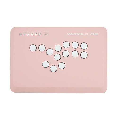 VARMILO FK2 Pink Leverless Arcade Controller for Fighting Games
