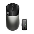 RAWM LEVIATHAN V4 GT Dual 8K Lightweight Wireless Gaming Mouse Hyper Click Optical & Magnetic Switches Gunmetal & Black