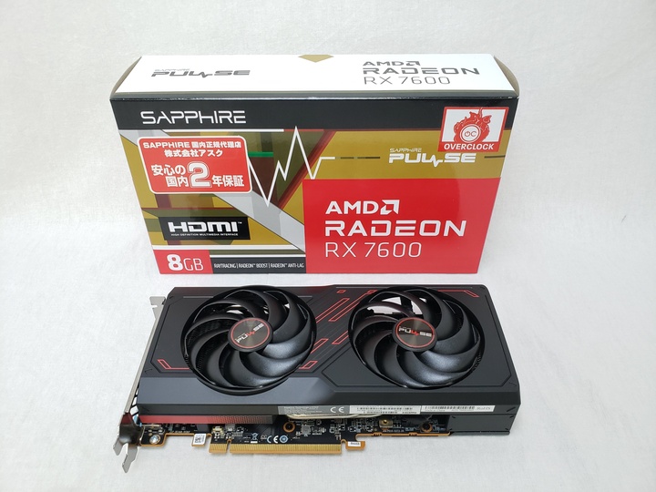 SAP-PULSERX7600-8GB/11324-01-20G SAPPHIRE PULSE RADEON RX 7600 GAMING 8GB GDDR6 各サイトで併売につき売切れのさいはご容赦願います。