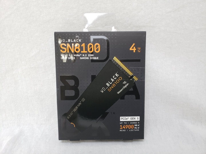 WD Black SN8100 4TB WDS400T1X0M 各サイトで併売につき売切れのさいはご容赦願います。