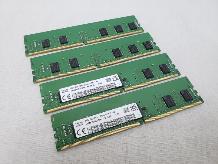 PC4-25600(DDR4 3200) 8GB x4 Registered ECC 各サイトで併売につき売切れのさいはご容赦願います。