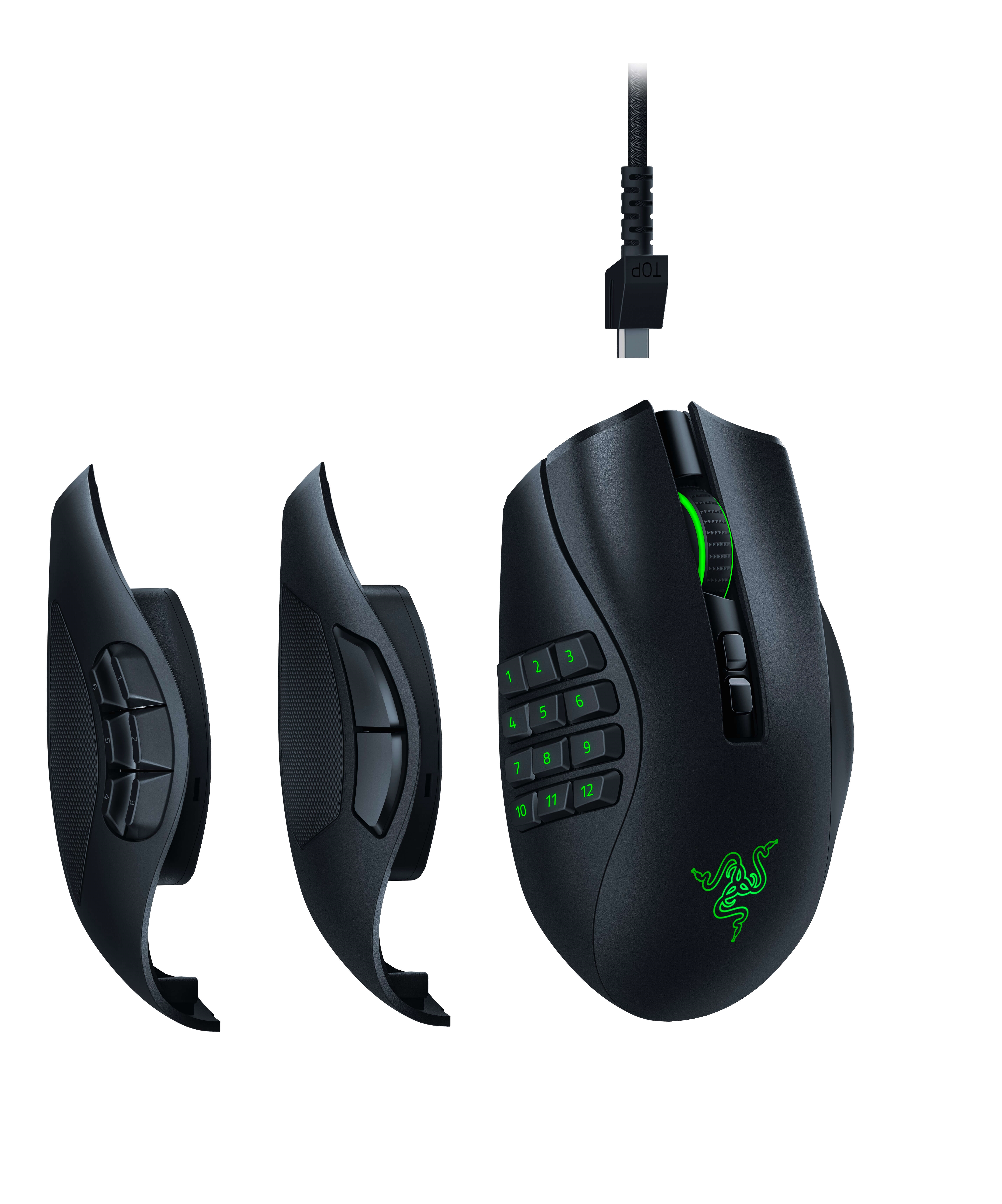 Naga Pro Rz01 03420100 R3a1 2 6 12 ボタンの 3 つの交換可能なサイドプレートにより様々なゲームシーンに対応するワイヤレスゲーミングマウス マウス ゲーミングデバイス ゲーミング Pcパーツと自作パソコン 組み立てパソコンの専門店 1 S Pcワンズ