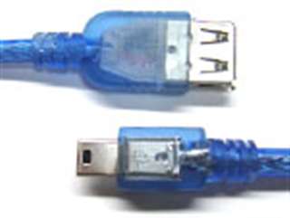 USBA-M5/CA20 (87510) USB A(メス)-miniUSB(オス) 変換ケーブル 20cm ☆4個まで￥250クリックポスト対応可能！