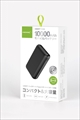 HD-MBTC10000GFBK SMART MINI Type-C入出力対応モバイルバッテリー10000ｍAh ブラック