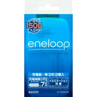 【クリックで詳細表示】N-TGC01AS 単3形エネループ2個付イルミネーション充電器セット