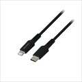 GH-ALTCA100-BK 1m ブラック iPhoneや/iPadでの使用に最適なUSB Type-C to Lightningケーブル