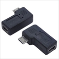 USBM5-MCLLF (82508) miniUSB(メス)-microUSB(オス) 左L型変換アダプタ ☆6個まで￥300ネコポス対応可能！