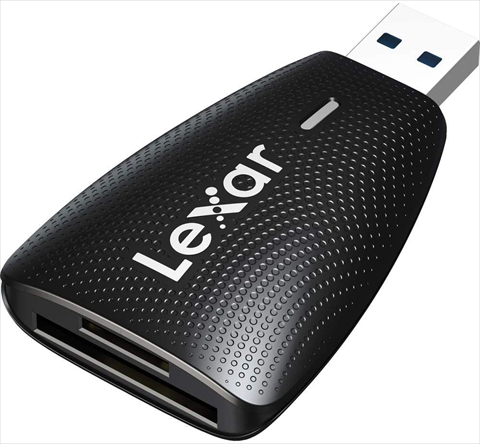 2-in-1マルチカードリーダー USB3.1 Gen1 Type-A  SD/microSD (LEXAR UHS-I R:170MB/s対応) 海外リテール LRW450UB ☆6個まで￥300ネコポス対応可能！
