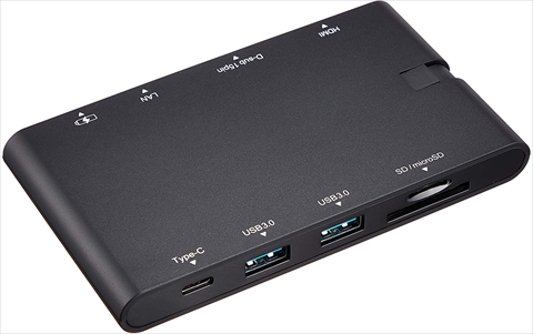 DST-C05BK Type-Cﾄﾞｯｷﾝｸﾞｽﾃｰｼｮﾝ/PD対応/充電用Type-C1ﾎﾟｰﾄ/ﾃﾞｰﾀ転送用Type-C1ﾎﾟｰﾄ/USB(3.0)2ﾎﾟｰﾄ/HDMI1ﾎﾟｰﾄ/D-sub1ﾎﾟｰﾄ/LANﾎﾟｰﾄ/SD+microSDｽﾛｯﾄ/ｹｰﾌﾞﾙ収納/ﾌﾞﾗｯｸ　☆2個まで￥250クリックポスト対応可能！