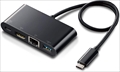 DST-C09BK Type-Cﾄﾞｯｷﾝｸﾞｽﾃｰｼｮﾝ/PD対応/充電用Type-C1ﾎﾟｰﾄ/USB(3.1)1ﾎﾟｰﾄ/HDMI1ﾎﾟｰﾄ/LANﾎﾟｰﾄ/30cmｹｰﾌﾞﾙ/ﾌﾞﾗｯｸ　☆2個まで￥250クリックポスト対応可能！