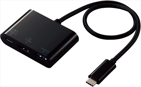 DST-C13BK Type-Cﾄﾞｯｷﾝｸﾞｽﾃｰｼｮﾝ/PD対応/充電＆ﾃﾞｰﾀ転送用Type-C1ﾎﾟｰﾄ/USB3.1(Gen1)1ﾎﾟｰﾄ/HDMI1ﾎﾟｰﾄ/30cmｹｰﾌﾞﾙ/ﾌﾞﾗｯｸ　☆2個まで￥300ネコポス対応可能！