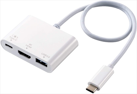 DST-C13WH Type-Cﾄﾞｯｷﾝｸﾞｽﾃｰｼｮﾝ/PD対応/充電＆ﾃﾞｰﾀ転送用Type-C1ﾎﾟｰﾄ/USB3.1(Gen1)1ﾎﾟｰﾄ/HDMI1ﾎﾟｰﾄ/30cmｹｰﾌﾞﾙ/ﾌﾞﾗｯｸ　☆2個まで￥300ネコポス対応可能！