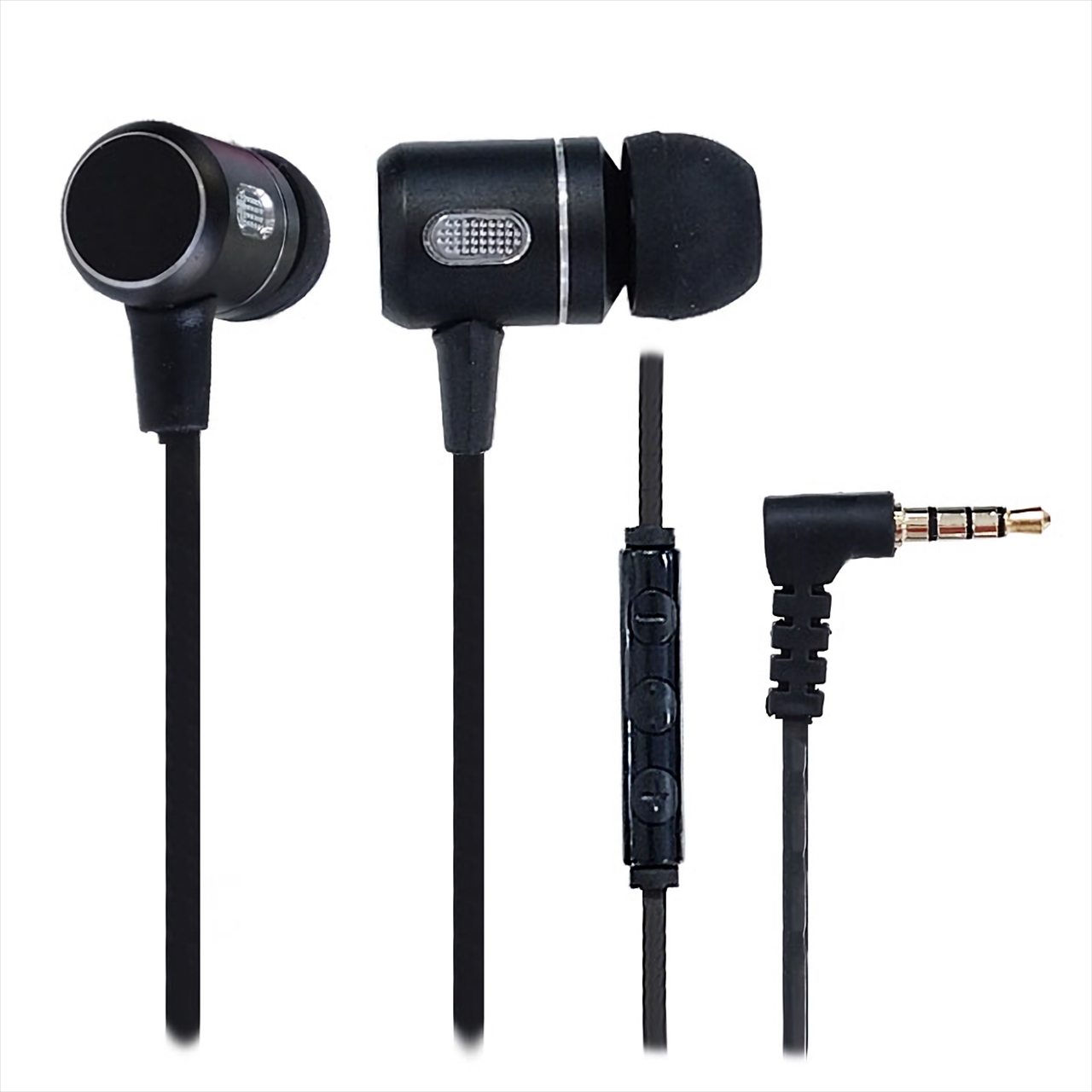 コントローラー付きｍａｇイヤホン メタル４ ブラック カナル型 イヤホン イヤホン ヘッドホン マイク Pcパーツと自作パソコン 組み立てパソコンの専門店 1 S Pcワンズ