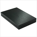 OWL-ESL25U32C-BK2 （ブラック） 放熱性に優れたアルミボディ！USB3.2 Gen2 Type-C対応 2.5インチHDD/SSDケース　黒角