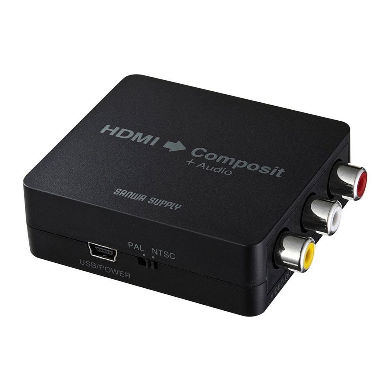 VGA-CVHD3 【HDMI→RCAとオーディオ端子に変換】【電源不要タイプ】