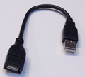 USBA-AB/CA20 (87541) USB A(メス)-USB A(オス) 延長ケーブル 20cm ☆6個まで￥300ネコポス対応可能！