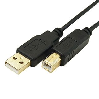 USB2A-B/CA300 (90061) USB A（オス）-USB B(オス) 金メッキ仕上げ極細ケーブル 3m ☆2個まで￥250クリックポスト対応可能！