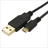 USB2A-MC/CA100 (90344) USB A（オス）-microUSB(オス) 金メッキ仕上げ極細ケーブル 1m ☆2個まで￥300ネコポス対応可能！
