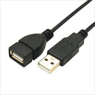 USB2A-AB/CA180 (90153) USB A（オス）-USB A(メス) 金メッキ仕上げ極細延長ケーブル 1．8m ☆2個まで￥250クリックポスト対応可能！