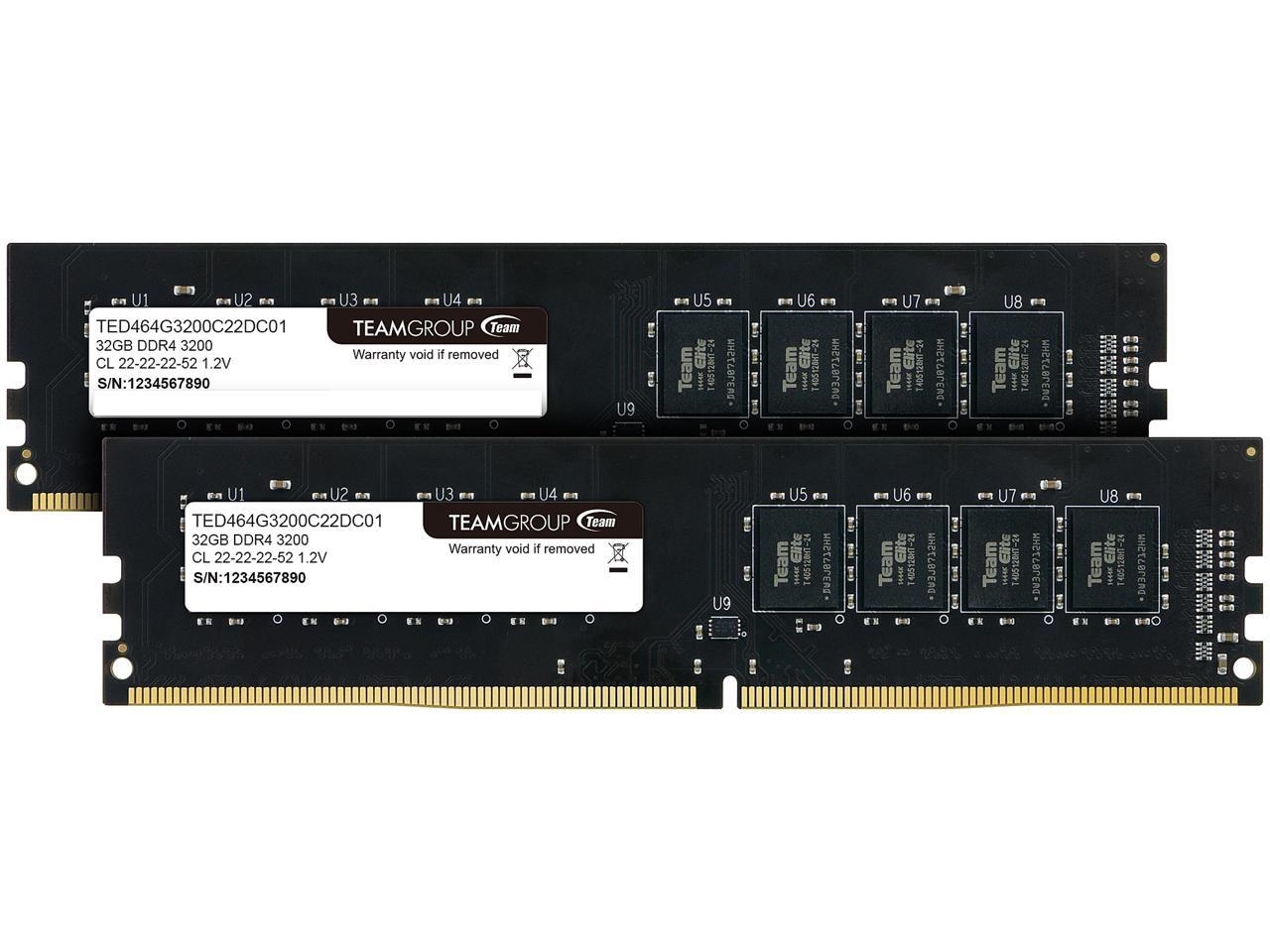 PC/タブレットDDR4-3200 32GB（16GBx2） Team メモリ