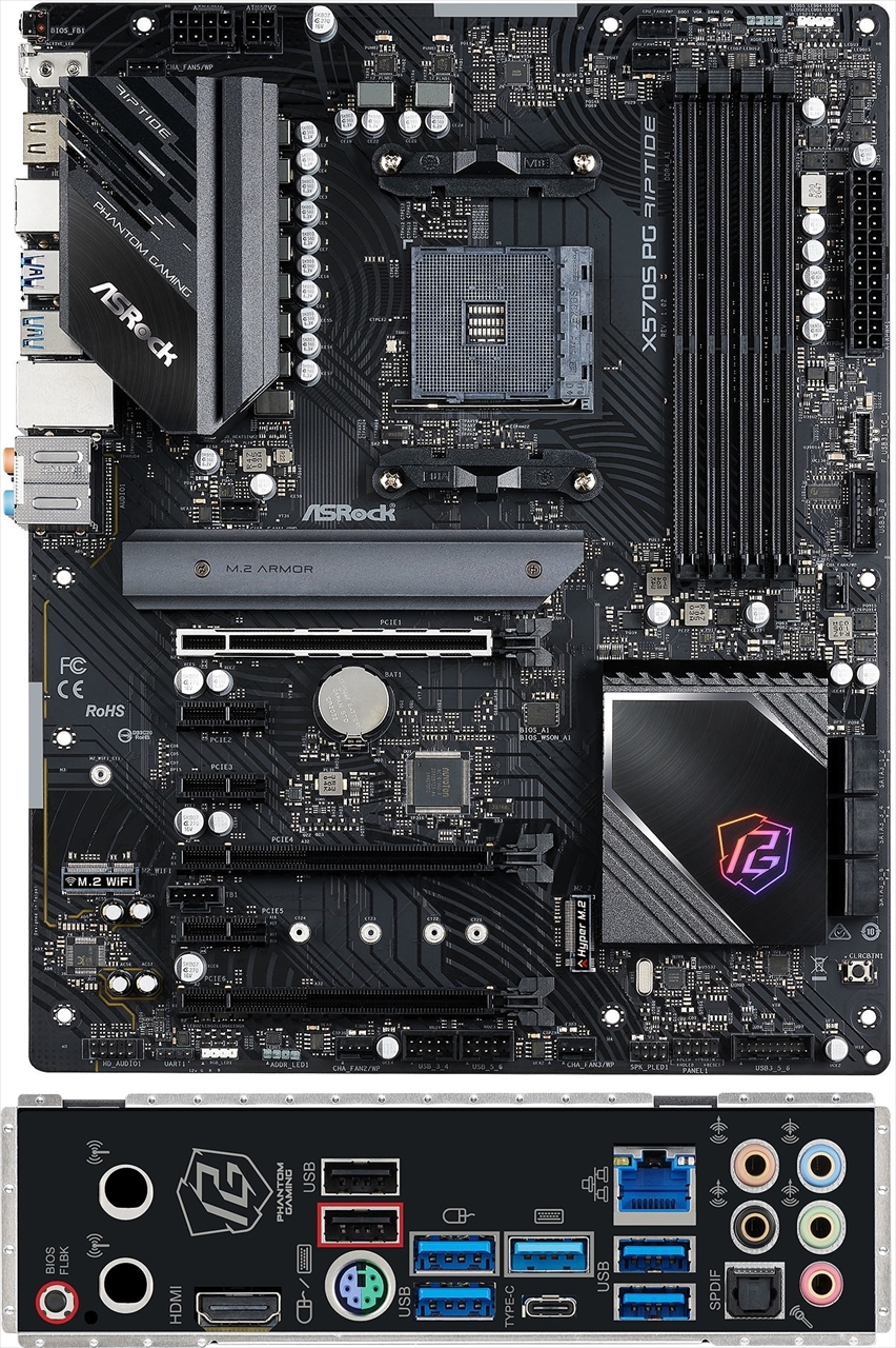【公式】フジのお歳暮・冬ギフト X570S PG Riptide | ATX | AMD SocketAM4 | マザーボード | PC ベアボーン・キット