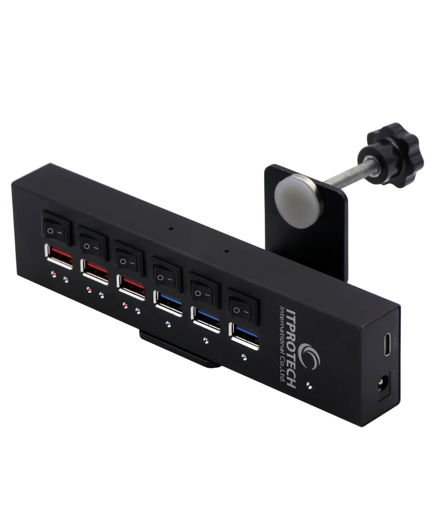 Ipt Power6hub Bk クランプ固定で6ポート増設できる Usb3 2パワーハブ Usbハブ Usbハブ Pcサプライ Pc パーツと自作パソコン 組み立てパソコンの専門店 1 S Pcワンズ
